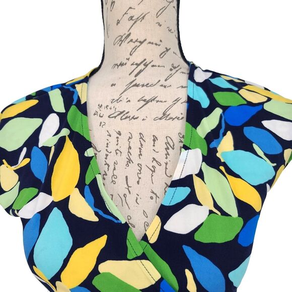 Maggy London NWT Printed Wrap Dress Size 2 - Picture 8 of 9